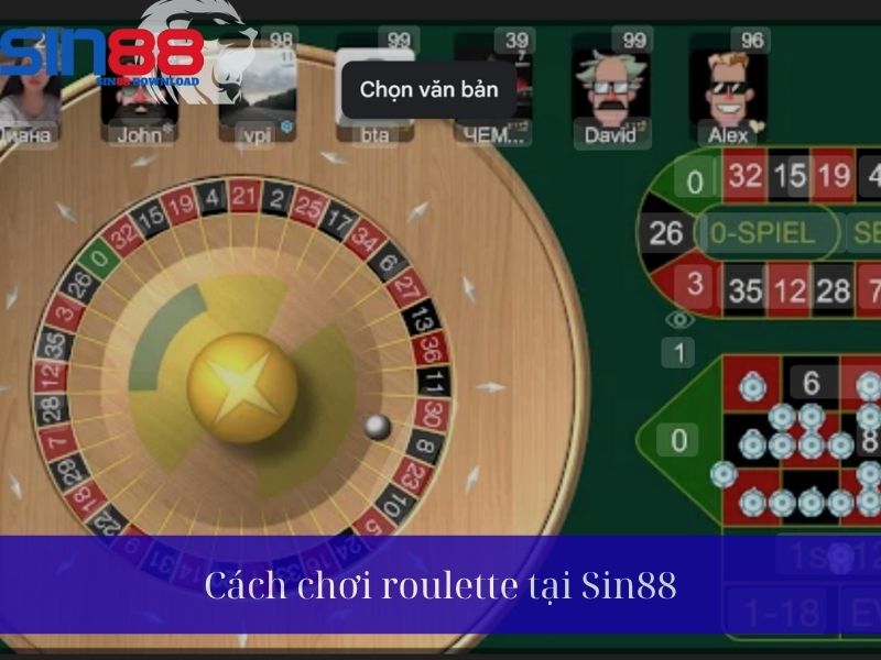 Cách chơi Roulette tại Sin88