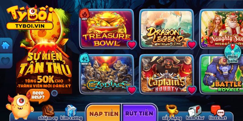 Loạt game đổi thưởng hấp dẫn đang chờ bạn khám phá